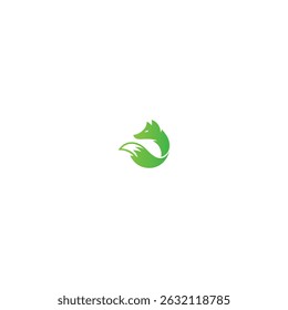 Fox logo icon flat vector design