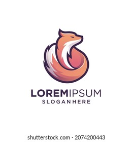fox logo icon vector illustration