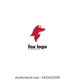 fox logo icon vector template