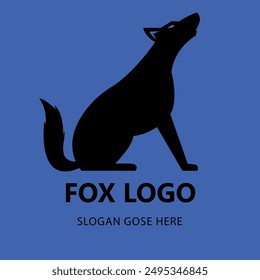 Fox Logo, Icons, Logo Vector illustration EPS 10  Black