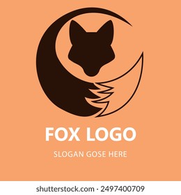 Fuchs-Logo, Symbole, Logo, Vektorgrafik EPS 10 