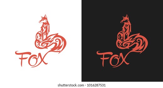 Fox logo, illustration, vector