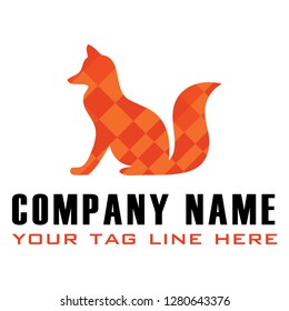fox logo made by illustrator for your company.you can use this logo for your company branding.