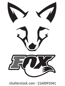 Fox Logo Maskottdesign Vektor mit modernem und Emblem Stil. Fuchskopfgrafik für Sportteam und T-Shirt drucken. Schutzschildmaskottchen