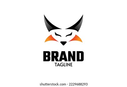 Plantilla mínima de diseño del logotipo de Fox