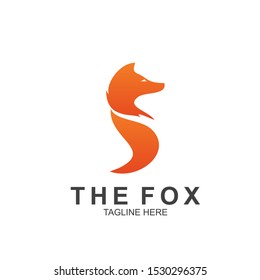 Fox logo with modern concept. Vector icon fox design