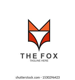 Fox logo with modern concept. Vector icon fox design