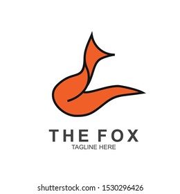 Fox logo with modern concept. Vector icon fox design