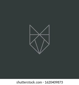 Fox logo with modern concept. Vector icon fox design