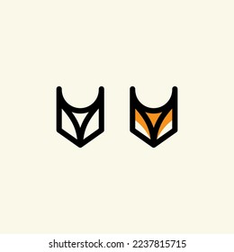 Fox Logo Modern and Simple Design. Fox Head Icon