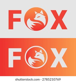 Fox logo with orange circle emblem