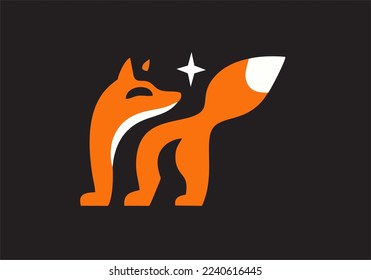 Fox logo for sale. Creative and unique iconic Fox and Star Logo.