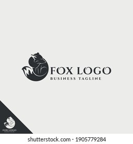 Logo de Fox con estilo de silueta 