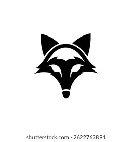 Fox logo silhouette vector template
