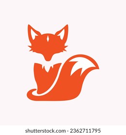 fox logo, simple fox illustration 2