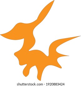fox logo, symbol isolated on a white backgroundfox logo, symbol isolated on a white background.