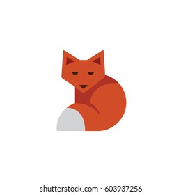 Fox. Logo template. 
