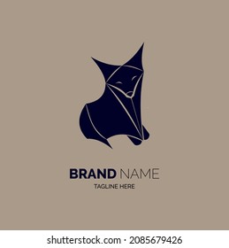 fox logo template design vector for brand or company and other