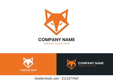 Fox logo template design. Fox vector icon design