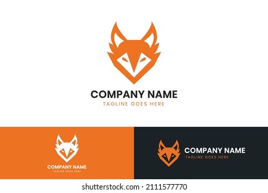 Fox logo template design. Fox vector icon design
