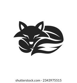 plantilla de logotipo de zorro Aislado. Identidad de la marca Ilustración de iconos. Gráfica del vector abstracto