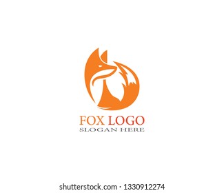 Fox logo Template vector design