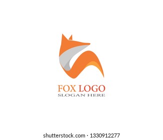 Fox logo Template vector design