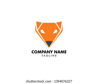 Fox logo template vector icon illustration design
