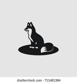 fox logo template vector illustration