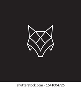 Fox Logo Template. Vector Illustrator.