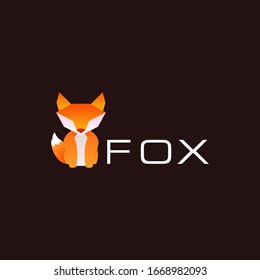 Fox Logo Template Vector Stock