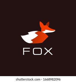 Material vectorial de plantillas de logotipo Fox