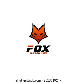 fox logo template in white background
