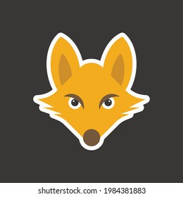 fox logo themes in bold vector image