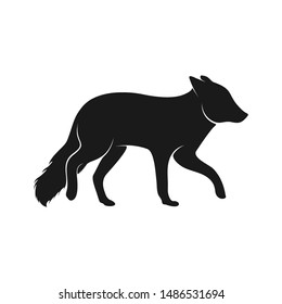 Fox Logo Vector. Animal Coyote Logo Design Template Illustration