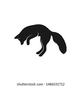 Fox Logo Vector. Animal Coyote Logo Design Template Illustration