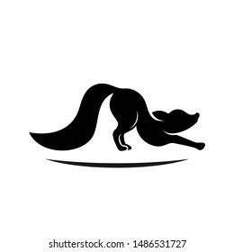 Fox Logo Vector. Animal Coyote Logo Design Template Illustration
