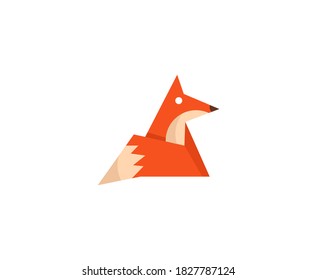 Fox logo vector animal icon 