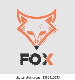 Fox logo vector, with a classic style