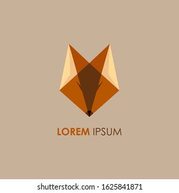 fox logo vector design concept. abstract fox logo illustration.