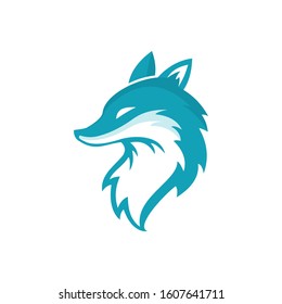 fox logo vector design graphic