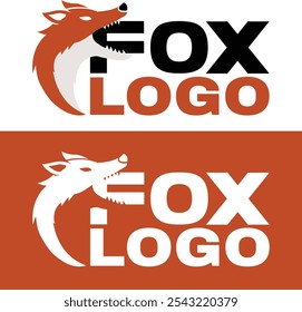 Fox Logo Vector Design, Wild life Fox, Fox Head