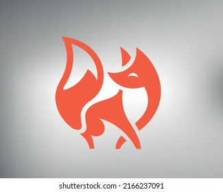 fox logo  vector drawing cute   sly red fox  fox tribal tattoo sketch
