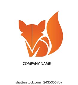 fox logo vector graphic design 