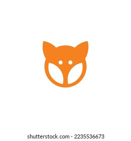 Fox Logo Vector. Fox Head Illustration. Fox Cartoon