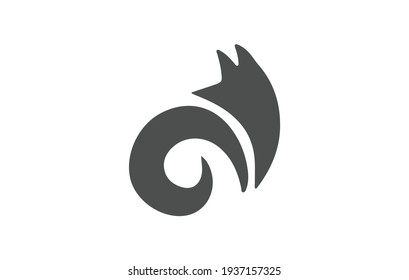 fox logo vector icon illustration