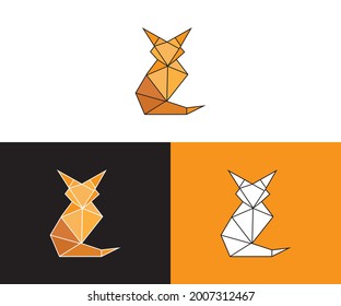 fox logo vector icon illustration