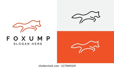 ilustración del icono del vector del logotipo de zorro. logotipo de concepto de diseño simple de creativo fox Animal Moderno