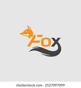 fox logo vector icon illustration