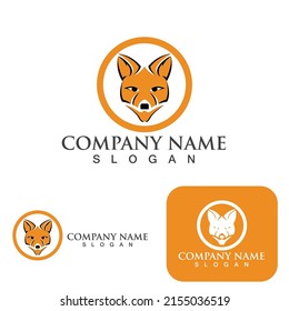 Fox logo  vector illustration icon design